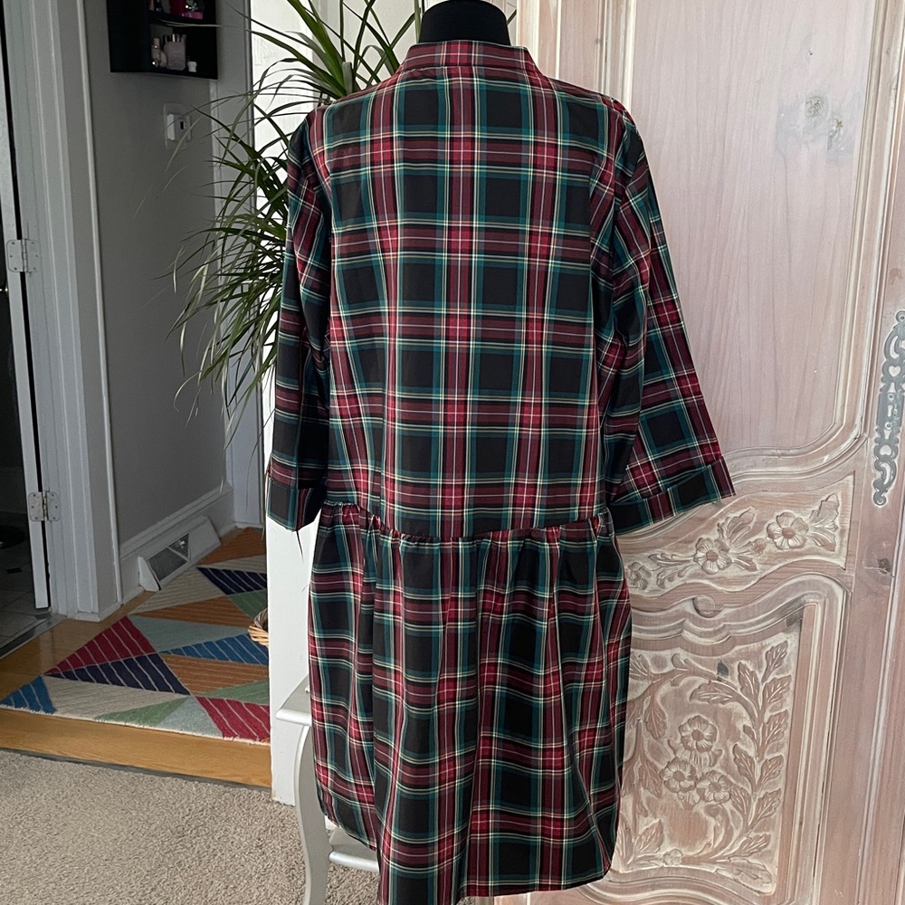 Tuckernuck Highland Tartan Royal Shirt Dress - Picture 4 of 11